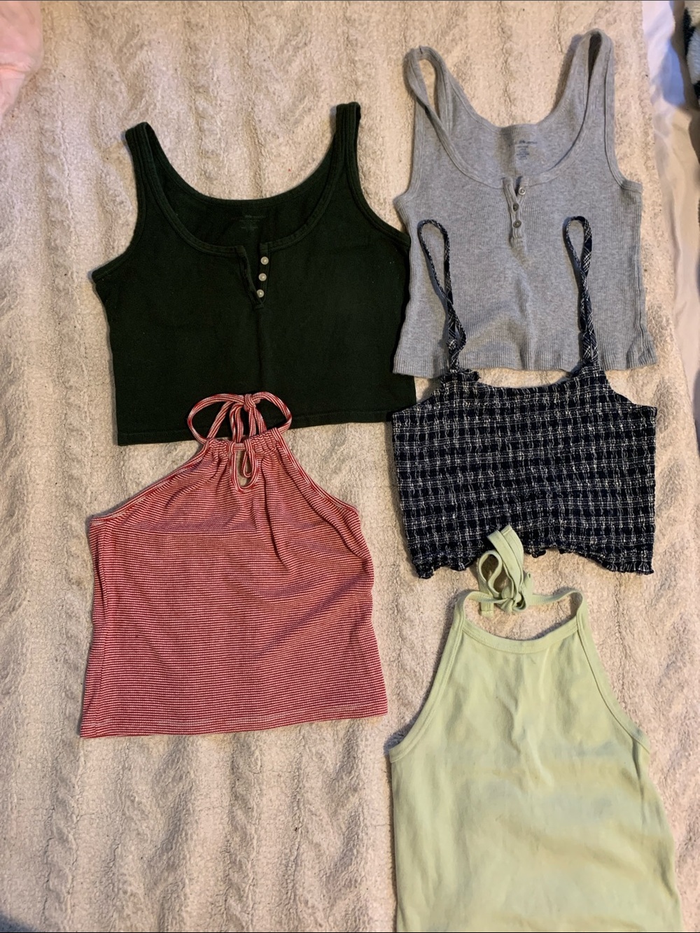 Brandy Melville Crop Tank Top and Halter Top Bundle